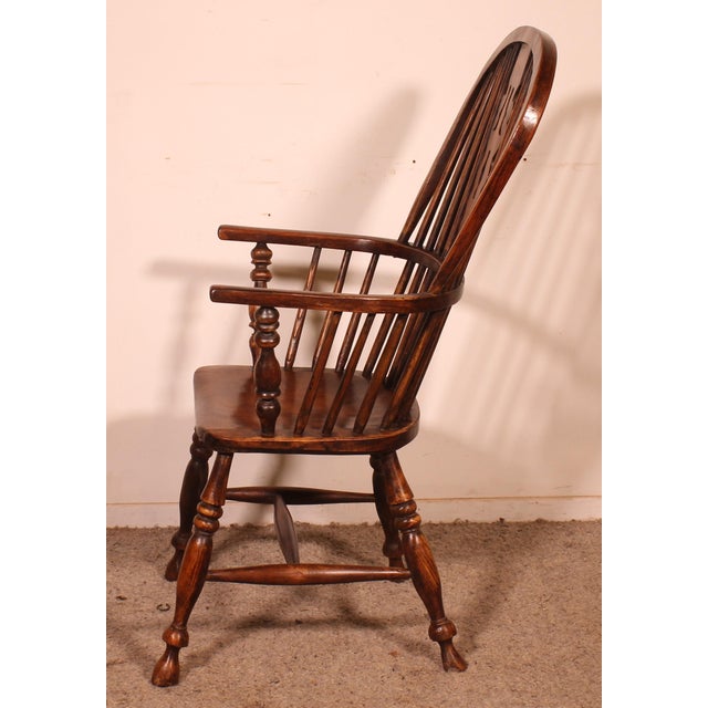 Early 19th Century Windsor Armchair in Ash and Elm For Sale - Image 10 of 13