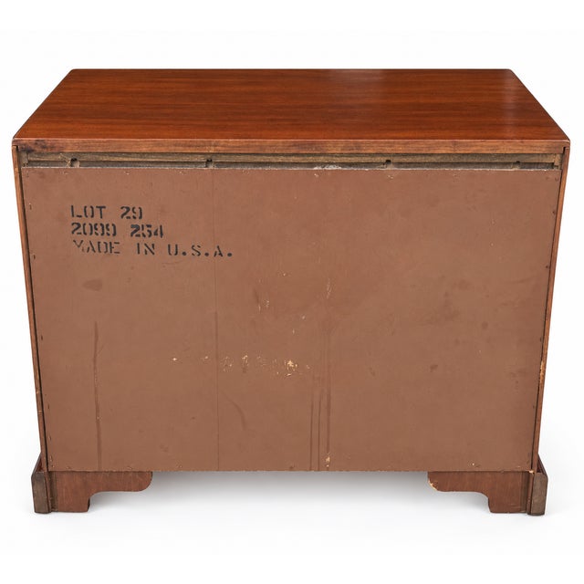 1970s National Mt. Airy Campaign-Style Three-Drawer Chest For Sale - Image 9 of 15