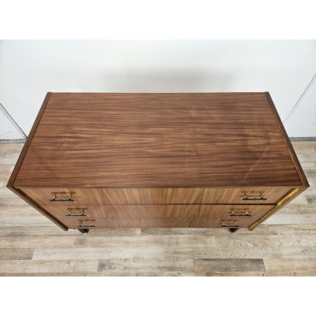 Vintage Three-Drawer Teak Chest of Drawers, 1960 For Sale - Image 4 of 16