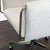Metal Crate and Barrel Modern Upholstered Office Chair With Metal Base For Sale - Image 7 of 10