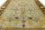 Modern Hand-Knotted Oushak Style Wool Area Rug in Soft Sky Blue and Ochre Gold For Sale - Image 9 of 12