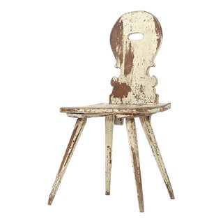 Primitive Folk Art Wabi Sabi Mountain Chair For Sale