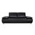 Black Koinor Volare Two-Seater Leather Sofa Black Couch Manual Function For Sale - Image 8 of 12