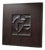 Velahme — Matte Black Wall Sculpture, Geometric Relief Carved on Patinated Wood Composite For Sale