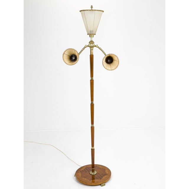 Modern Floor Lamp in Mahogany, Sweden, 1940s For Sale - Image 12 of 12