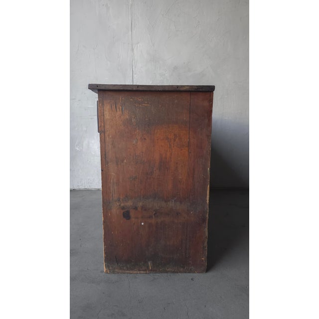 Antique European Farmhouse Wood Cupboard Cabinet Sideboard For Sale - Image 10 of 14