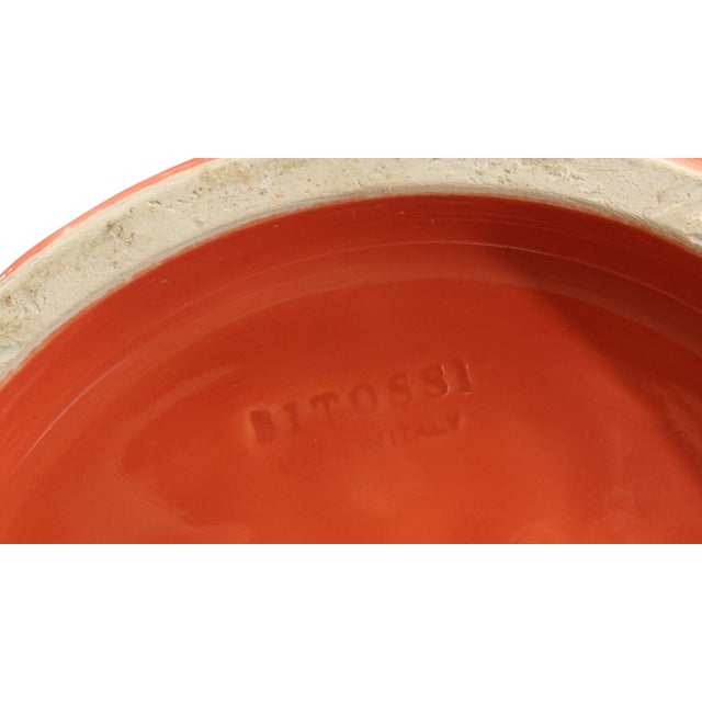Late 20th Century Bitossi Large Baluster Vase in Coral Glaze For Sale - Image 5 of 5