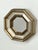 Glass Mini Vintage Hexagonal Italian Molding Mirror For Sale - Image 7 of 10
