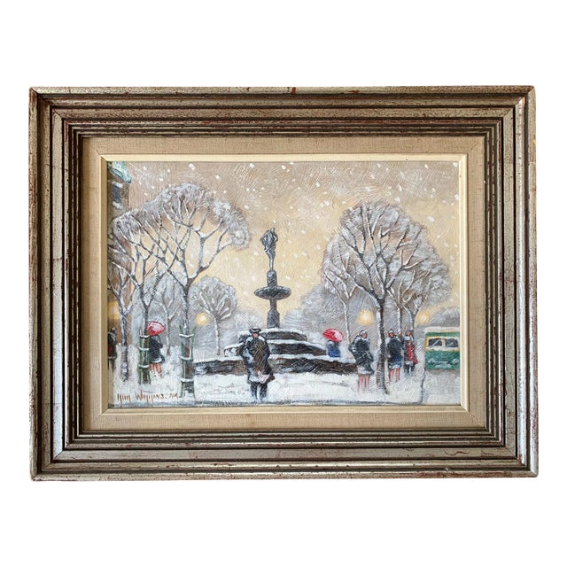 Impressionism Oil on Board Guy C. Wiggins For Sale