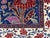 Afghan Peacock Area Rug, Hand-Knotted Wool, Floral, 4x6, Indigo & Magenta For Sale - Image 9 of 13