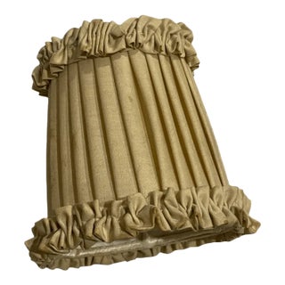 Vintage Shabby Chic Style Ruffled Trim Lamp Shade For Sale