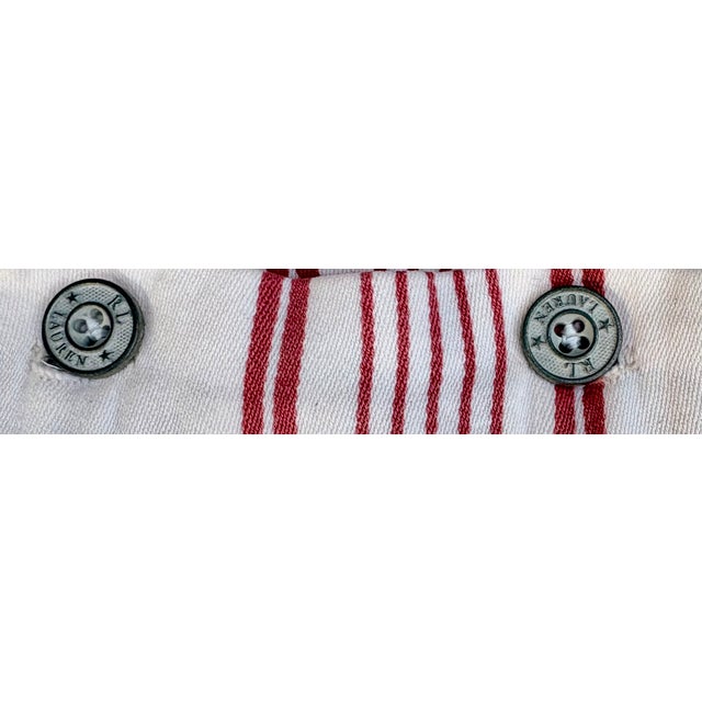 Textile Lauren Ralph Lauren Red Stripe Pillow Covers With Inserts- Set of Two For Sale - Image 7 of 9