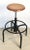 Black Metal and Chrome Bar Stools With Round Wood Seats 'Four Available' For Sale - Image 12 of 12