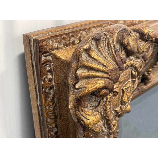 Vintage John-Richard Ornate Giltwood Baroque Style Wall Mirror For Sale In Naples, FL - Image 6 of 11