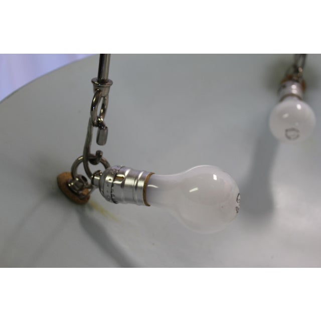 Mid Century Modern Glass Chandelier For Sale In Los Angeles - Image 6 of 10