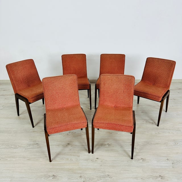 Mid-Century Modern Vintage Dining Chairs - Set of 6 For Sale - Image 3 of 9