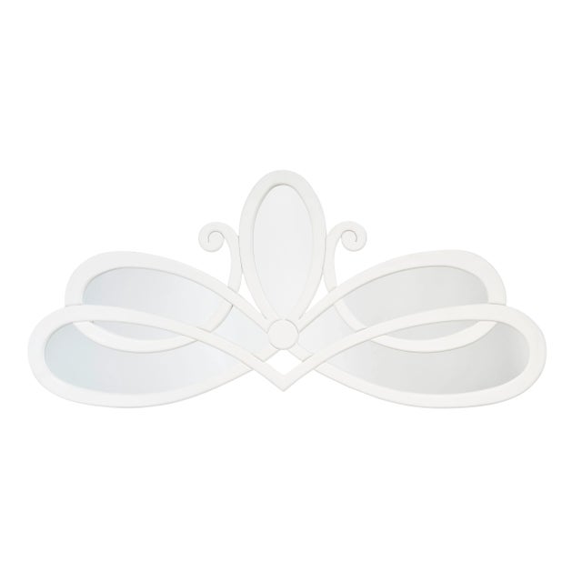 Lifestyle by JY Scroll Mirror in White Metal For Sale In Los Angeles - Image 6 of 6