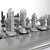 Metal Modern Chess Board & Pieces by Javier Mariscal, Set of 33 For Sale - Image 7 of 12