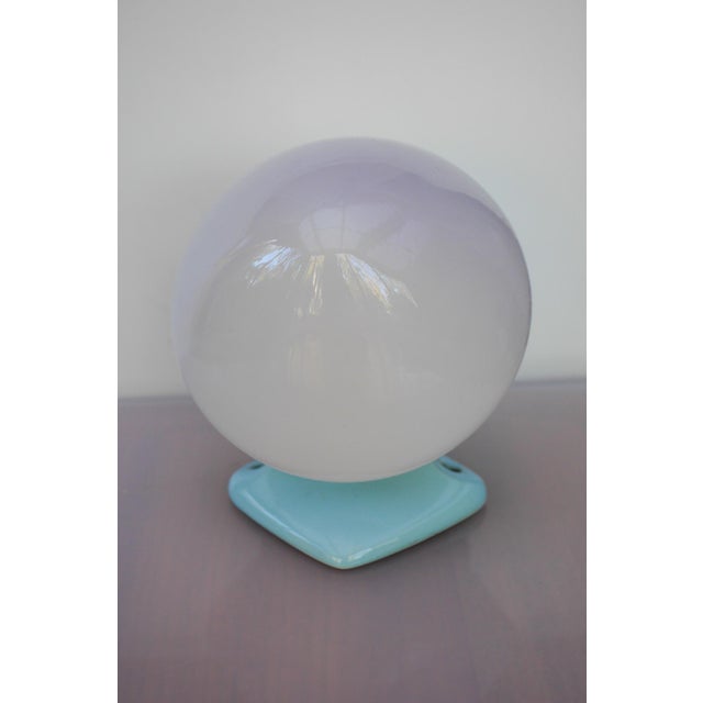Blue Large Mid-Century Modern Pale Blue Bathroom Sconce from Ifö For Sale - Image 8 of 15
