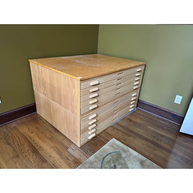 1980s 1980s Flat File Map Cabinet For Sale - Image 5 of 10