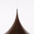 1960s Semi Pendant in Dark Brown by Claus Bonderup and Torsten Thorup for Fog & Mørup, 1968 For Sale - Image 5 of 9