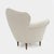 1950s Mid-Century Modern Italian Bouclè Curved Armchair, 1950s For Sale - Image 5 of 7