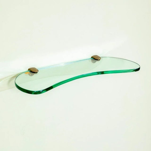 Metal Hanging Glass Shelf from Cristal Art, 1950s For Sale - Image 7 of 7