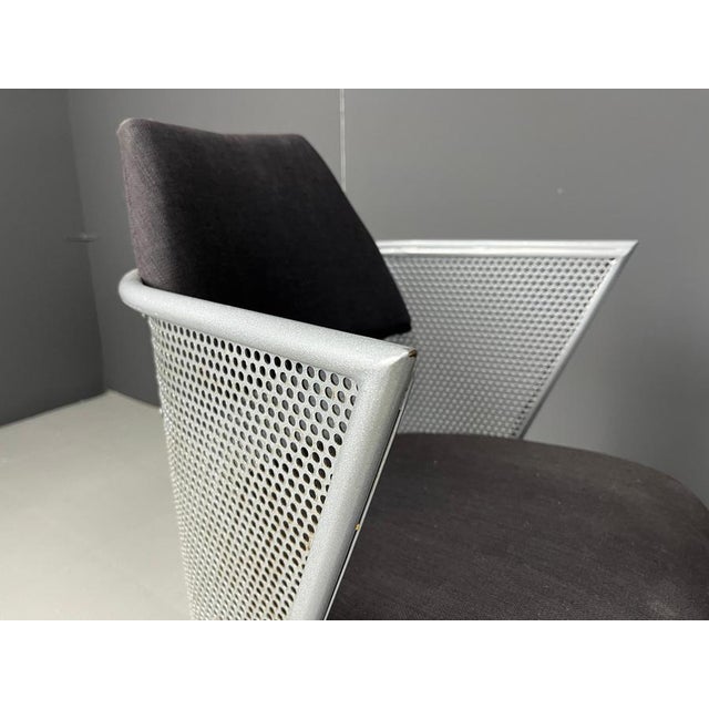 Postmodern Metal Dining Chairs, 1980s, Set of 4 For Sale - Image 12 of 13