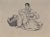 Walter Sauer, Seated Gypsy Woman, Signed Engraving For Sale - Image 7 of 7