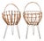 Italian Iron and Bamboo Baskets, 1950s, Set of 2 For Sale