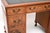 Antique Burr Walnut Pedestal Desk with Leather Top, 1930 For Sale - Image 6 of 9