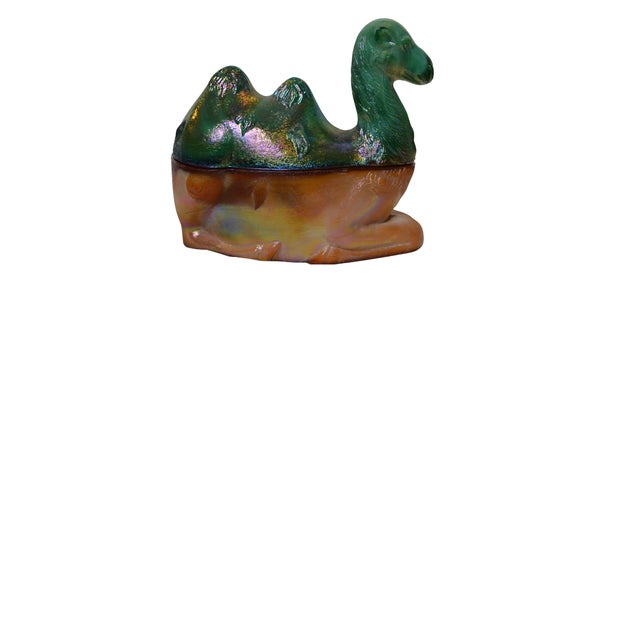 American Vintage Westmoreland Humphrey the Camel Covered Candy Dish For Sale - Image 3 of 4