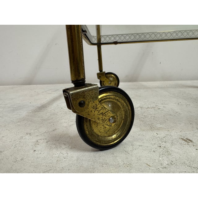 French Brass Drinks Trolley, 1960s For Sale - Image 16 of 18