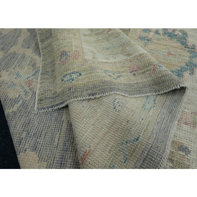 Textile Turkish Oushak Rug 5'1" x 7'1" #17935 For Sale - Image 7 of 8
