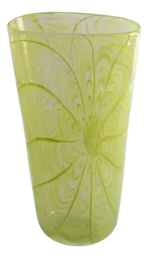 Light Green Murano Glass Vase by Yourmurano