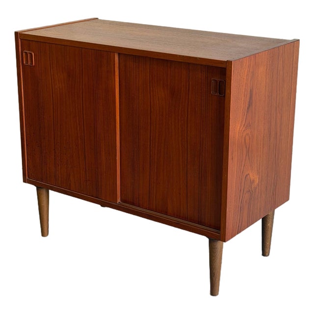 Mid Century Danish Teak Sideboard - Vintage Scandinavian Cabinet - 1960s Storage Credenza For Sale