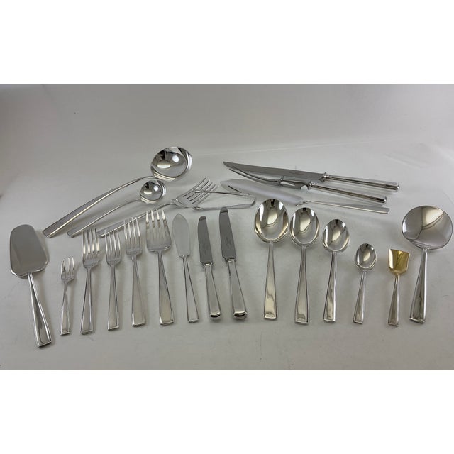 New 1980s Complete European Cutlery Set for 12, Including Fish Eaters & Serving Pieces 144 Pieces. For Sale - Image 12 of 18