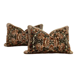 Late 20th Century Re-Designed and Hand-Engineered Pillows- Set of 2