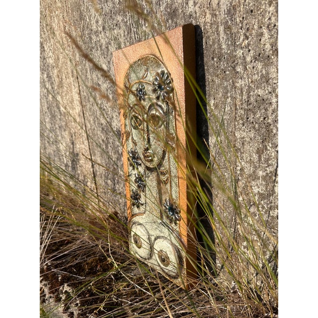 Ceramic Wall Tile Relief with Female Motif by Joseph Simon for Søholm, Denmark, 1970s For Sale - Image 18 of 18