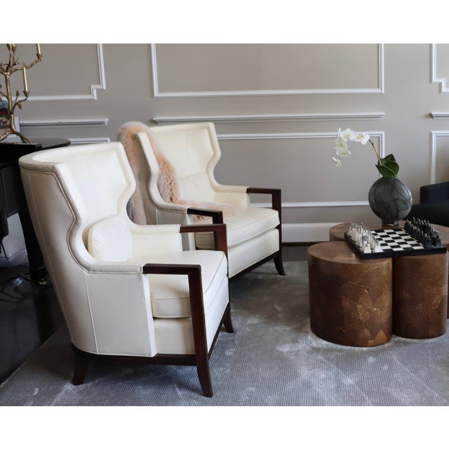 Mid-Century Modern Baker Manor Wing Chairs For Sale - Image 3 of 8