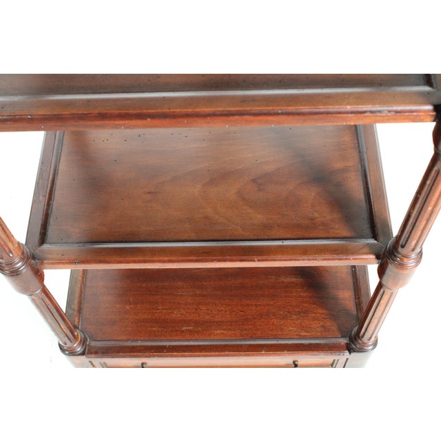 Louis XVI Style Mahogany Etagere For Sale - Image 12 of 13