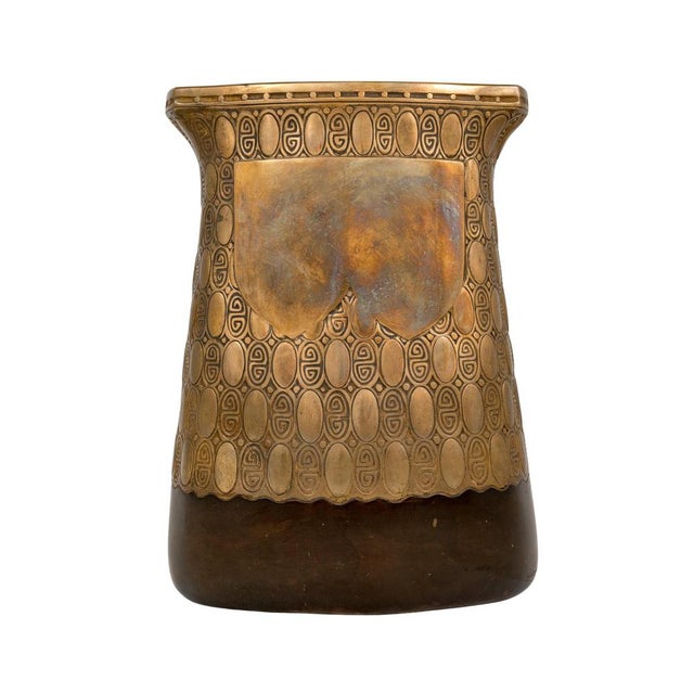 Art Nouveau Austrian Bronze Vase by Gustav Gurschner, 1912 For Sale - Image 5 of 6