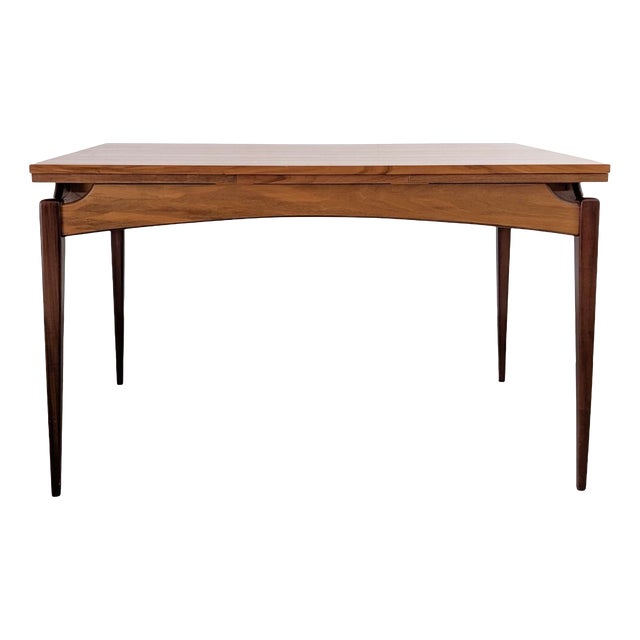 Vintage Extendable Dining Table in Walnut, 1960s For Sale