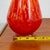 Mid 20th Century Modern Kenneth Marin Handblown Art Glass Vase Orange Amber Tall Round For Sale - Image 12 of 12