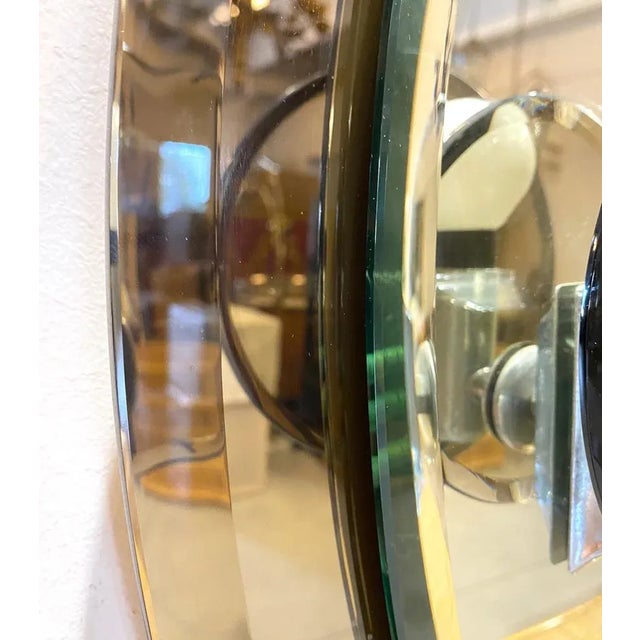 Brown Mid-Century Modern Mirror, 1970s For Sale - Image 8 of 9