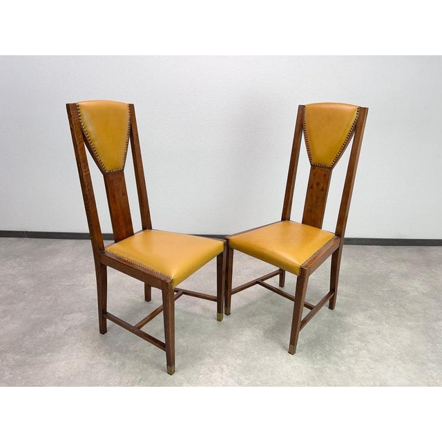 Antique Dining Room Chairs by Joseph María Olbrich, 1890s, Set of 10 For Sale - Image 3 of 17
