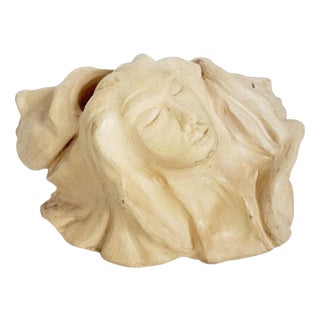 Raw Clay Sculpture with Faces, France, 1980s For Sale