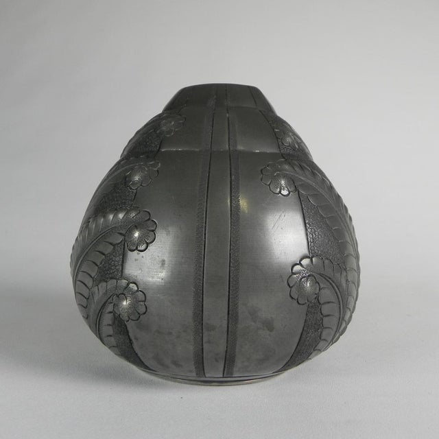 20th Century Art Nouveau Tin Vase by Petizon, 1890s For Sale - Image 9 of 16