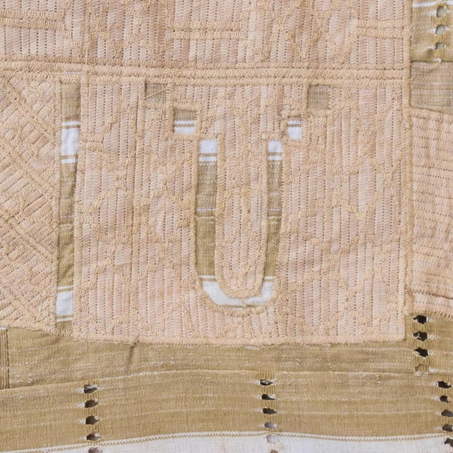 Textile Early 20th Century Hausa Boubou Men's Top and Bottom Beige Nigeria For Sale - Image 7 of 7