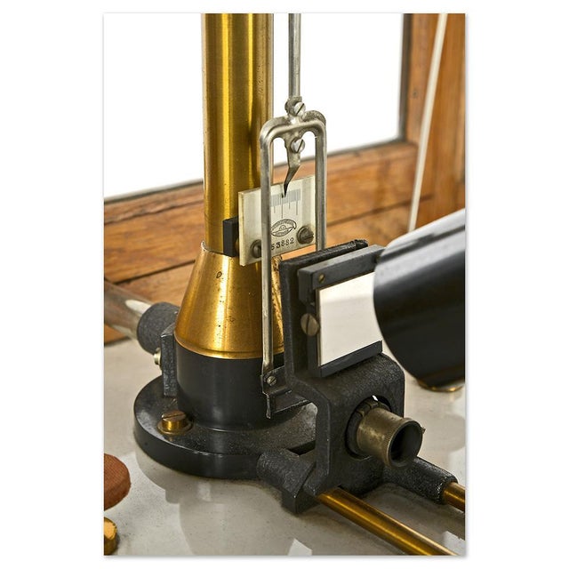 Brown Scales in Wood and Gilded Brass fom Startorius Werke Gottingen For Sale - Image 8 of 9